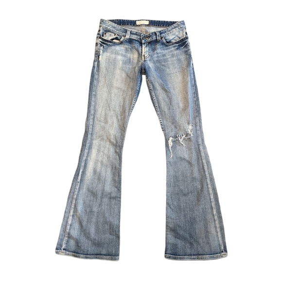 BKE Star Stretch Destroyed Flare Jeans 29X33.5